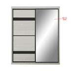 Kenzo Series 36 5ft Sliding Glass And Mirror Door Wardrobe