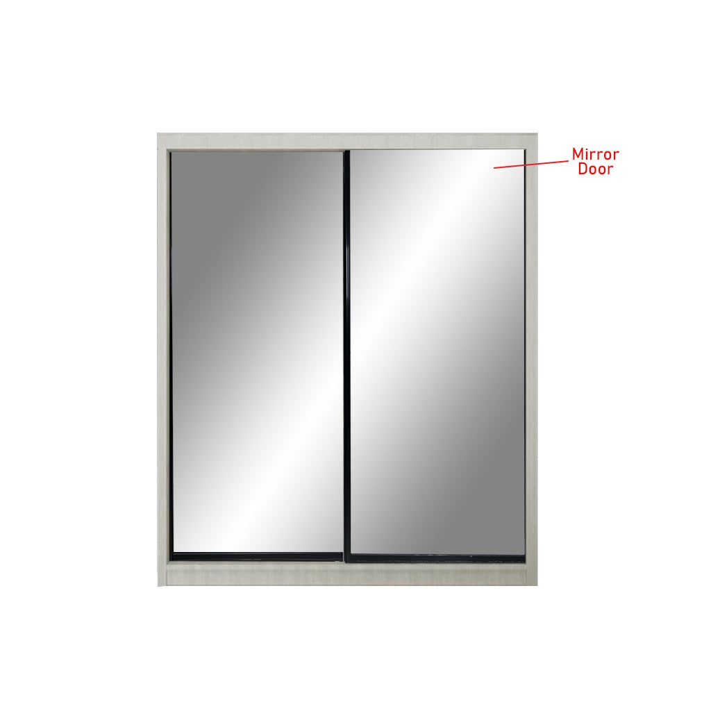 Kenzo Series 32 5ft Sliding Glass And Mirror Door Wardrobe