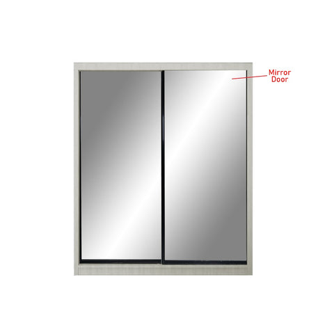 Image of Kenzo Series 32 5ft Sliding Glass And Mirror Door Wardrobe