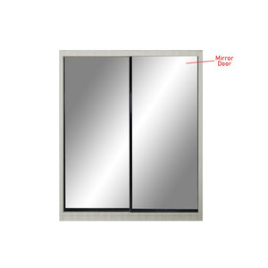 Kenzo Series 32 5ft Sliding Glass And Mirror Door Wardrobe