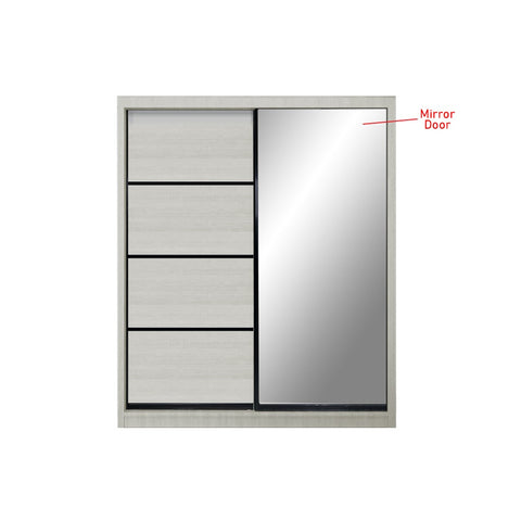 Image of Kenzo Series 18 Sliding Glass And Mirror Door Wardrobe