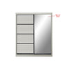 Kenzo Series 18 Sliding Glass And Mirror Door Wardrobe