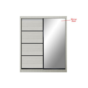 Kenzo Series 18 Sliding Glass And Mirror Door Wardrobe