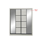 Kenzo Series 24 Sliding Glass And Mirror Door Wardrobe