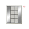 Kenzo Series 24 Sliding Glass And Mirror Door Wardrobe