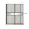 Kenzo Series 28 5ft Sliding Glass And Mirror Door Wardrobe