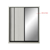 Kenzo Series 34 Sliding Glass And Mirror Door Wardrobe