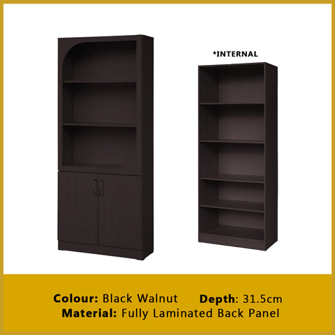 Image of Hudson Series Open Shelves Display Cabinet Bookshelf Storage in 9 Models