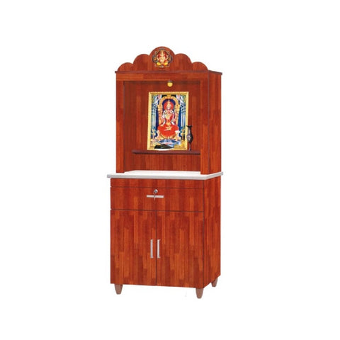 Image of Hindu Series 9 Altar Cabinet in Red