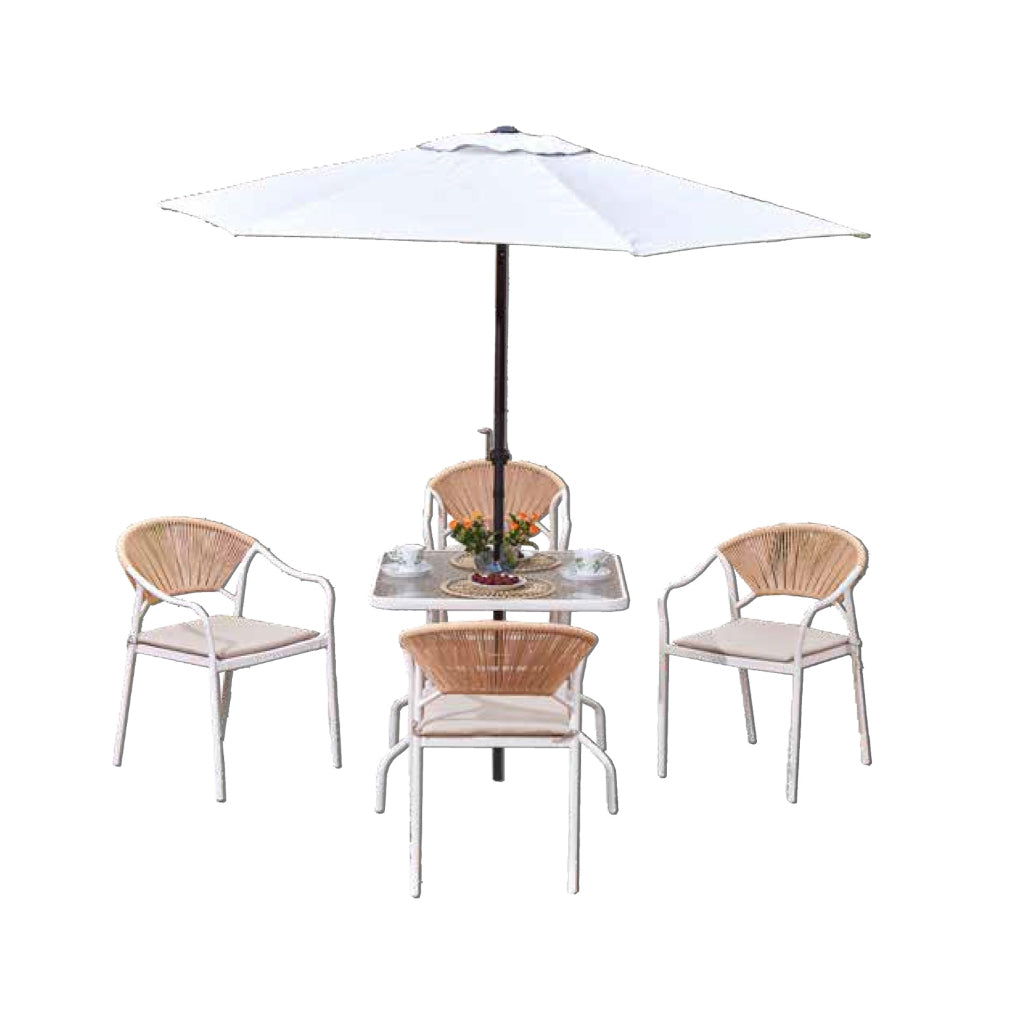 Chane Outdoor Table with Chair Sets Garden or Balcony Coffee or Tea Table Area