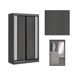 Lexi Series 3 2-Door Sliding Door Wardrobe with inside mirror