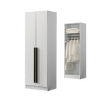 Jett  Series 2 2-Door Wardrobe Swing Door In White Colour