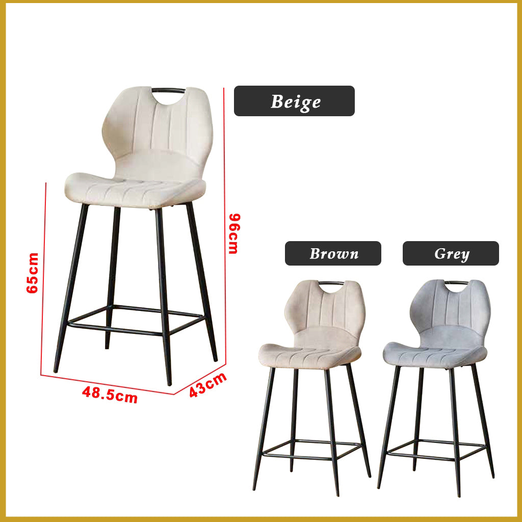 Hendrix Series 10 High Island Chair Bar Stool Chair Steel Legs