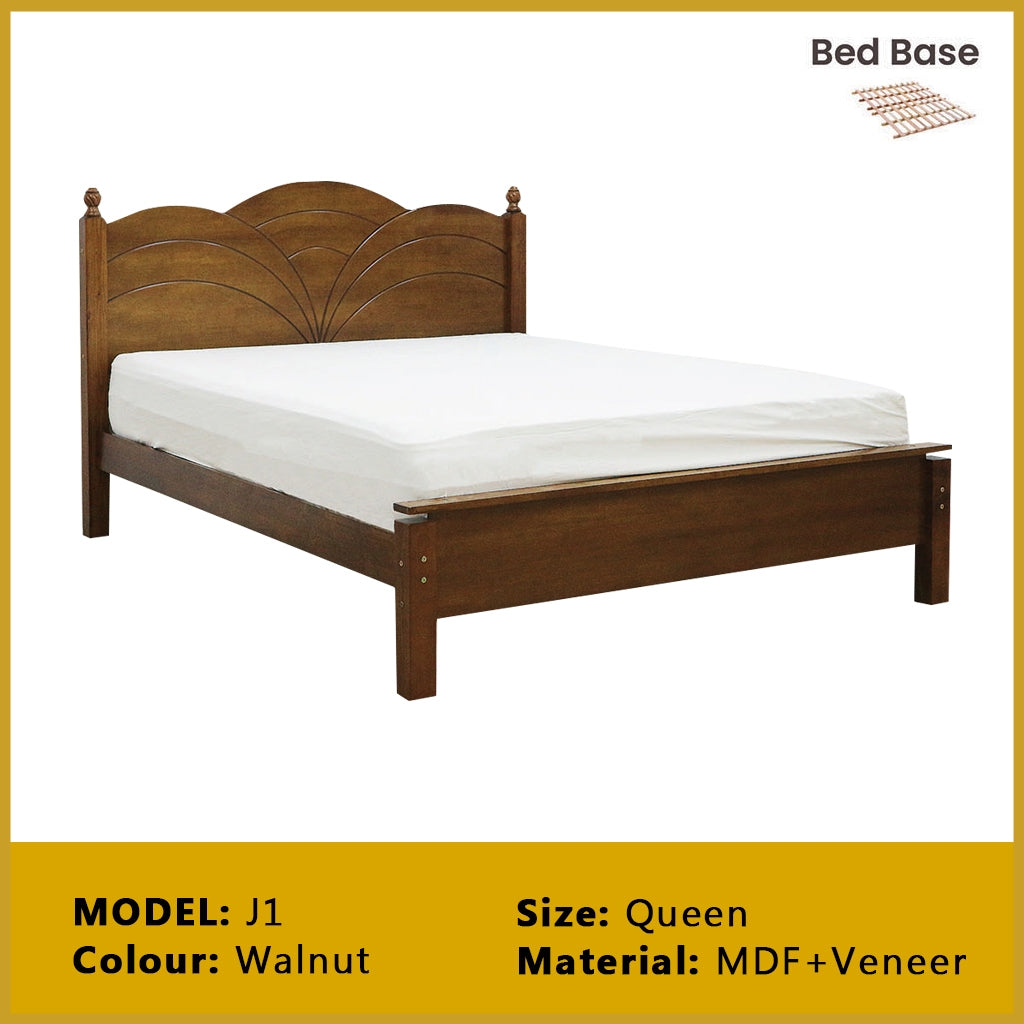 Britton Wooden Bedframe Collection Solid Wood - Queen Size with Mattress Option