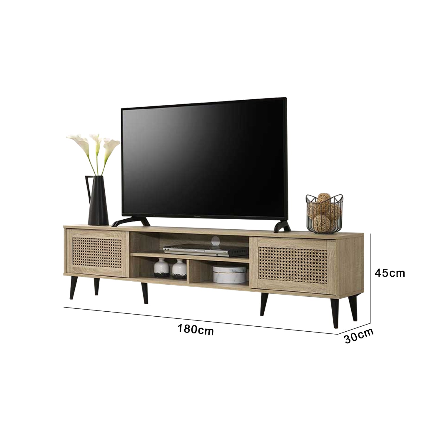 Thalia Series 10 Premium TV Console with Compartment Storage