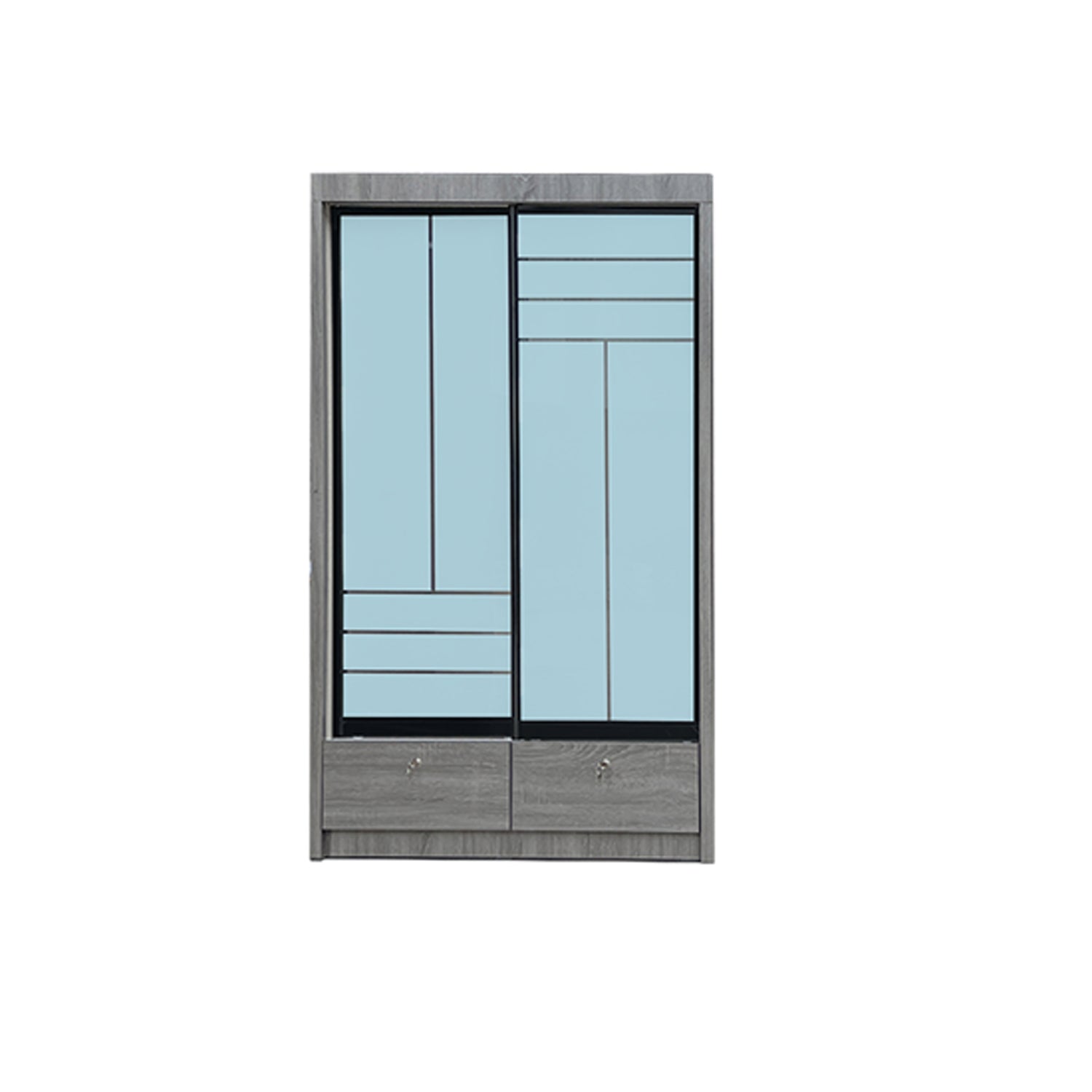 Vitta Series 10 4 Ft. Sliding 2 Door Wardrobe - Model J