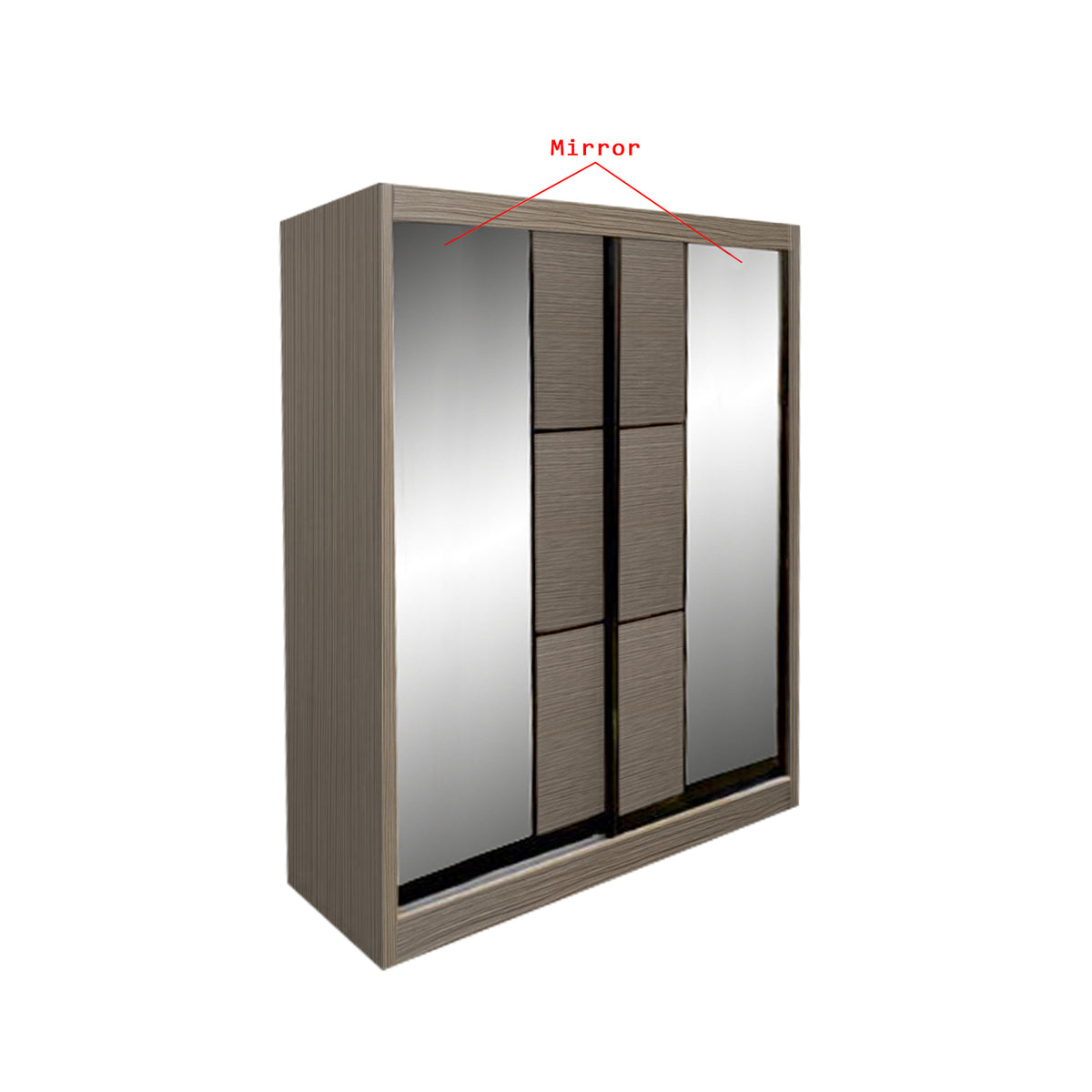 Sabita Series 5ft Sliding Wardrobe Scratch Resistant in 11 Designs