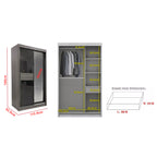 Lindy Series10 4 Feet Solid Sliding Door Wardrobe