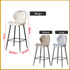 Hendrix Series 11 High Island Chair Bar Stool Chair Steel Legs