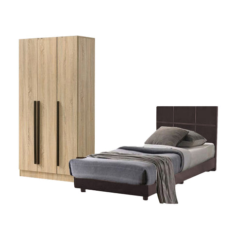 Image of Toluca Bedroom Set Series 6 Includes Wardrobe/Bed Frame/Mattress In Queen And King Size.Free Installation