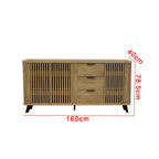 Pablo Chest of 3 Drawers 3 Doors Composite Wood in 15 Designs