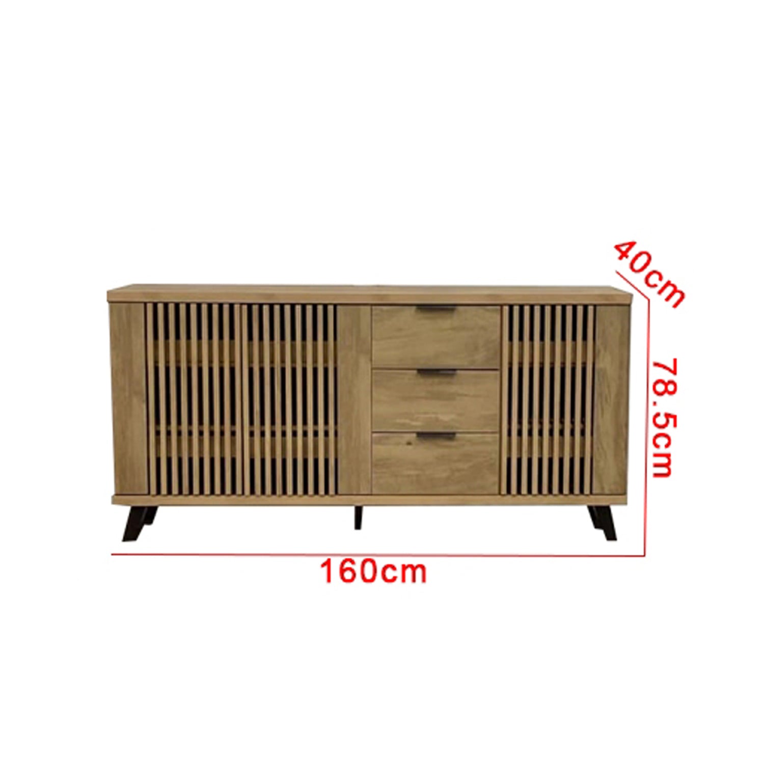 Pablo Chest of 3 Drawers 3 Doors Composite Wood in 15 Designs