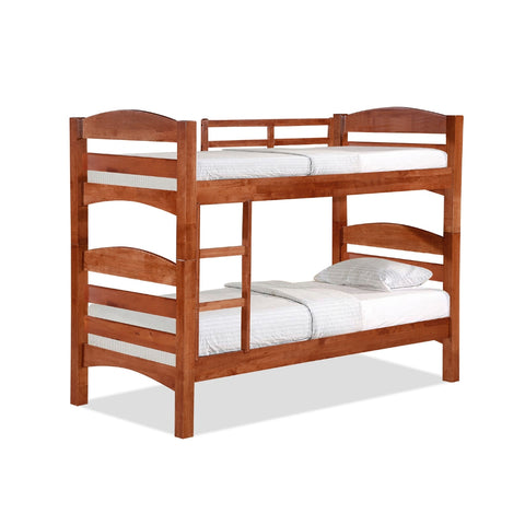 Image of Stella Series8 Solid Rubber Wood Bunk Bed with Pull-Out Add On Option Single/SuperSingle Size