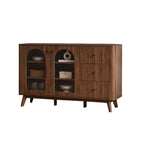 Kajin 2 Door Cabinet With Drawer Premium Storage Display Cabinet Full Laminated Back Panel in Columbia