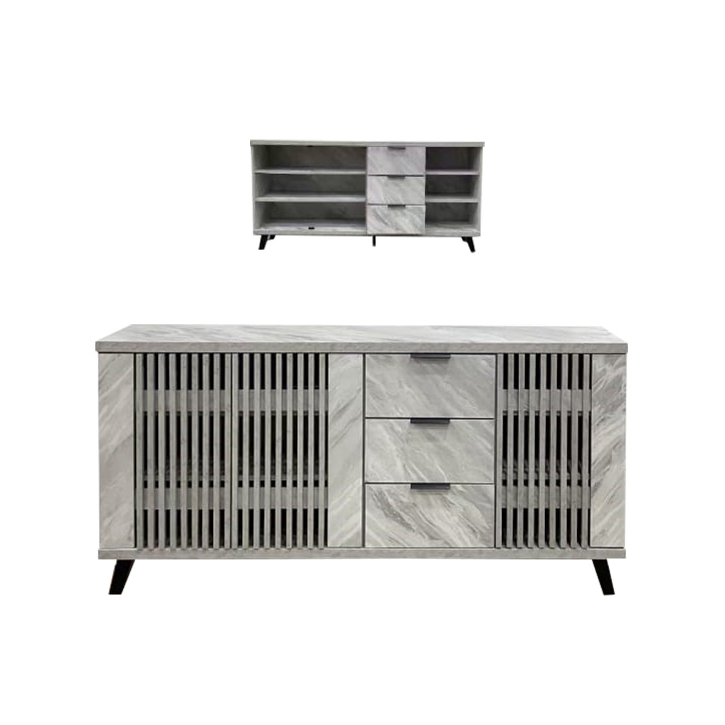 Pablo Chest of 3 Drawers 3 Doors Composite Wood in 15 Designs