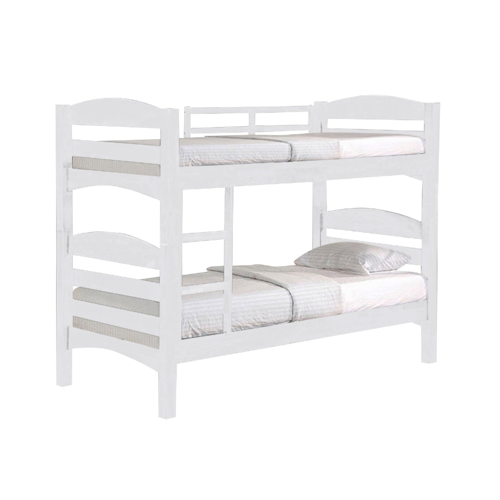 Stella Series8 Solid Rubber Wood Bunk Bed with Pull-Out Add On Option Single/SuperSingle Size