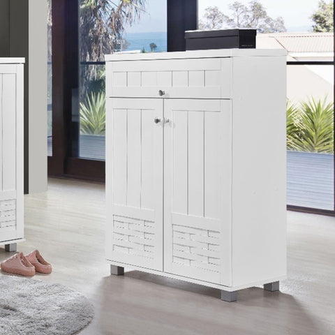Image of Howzer Series 11 Shoe Cabinet Collection in White Colour