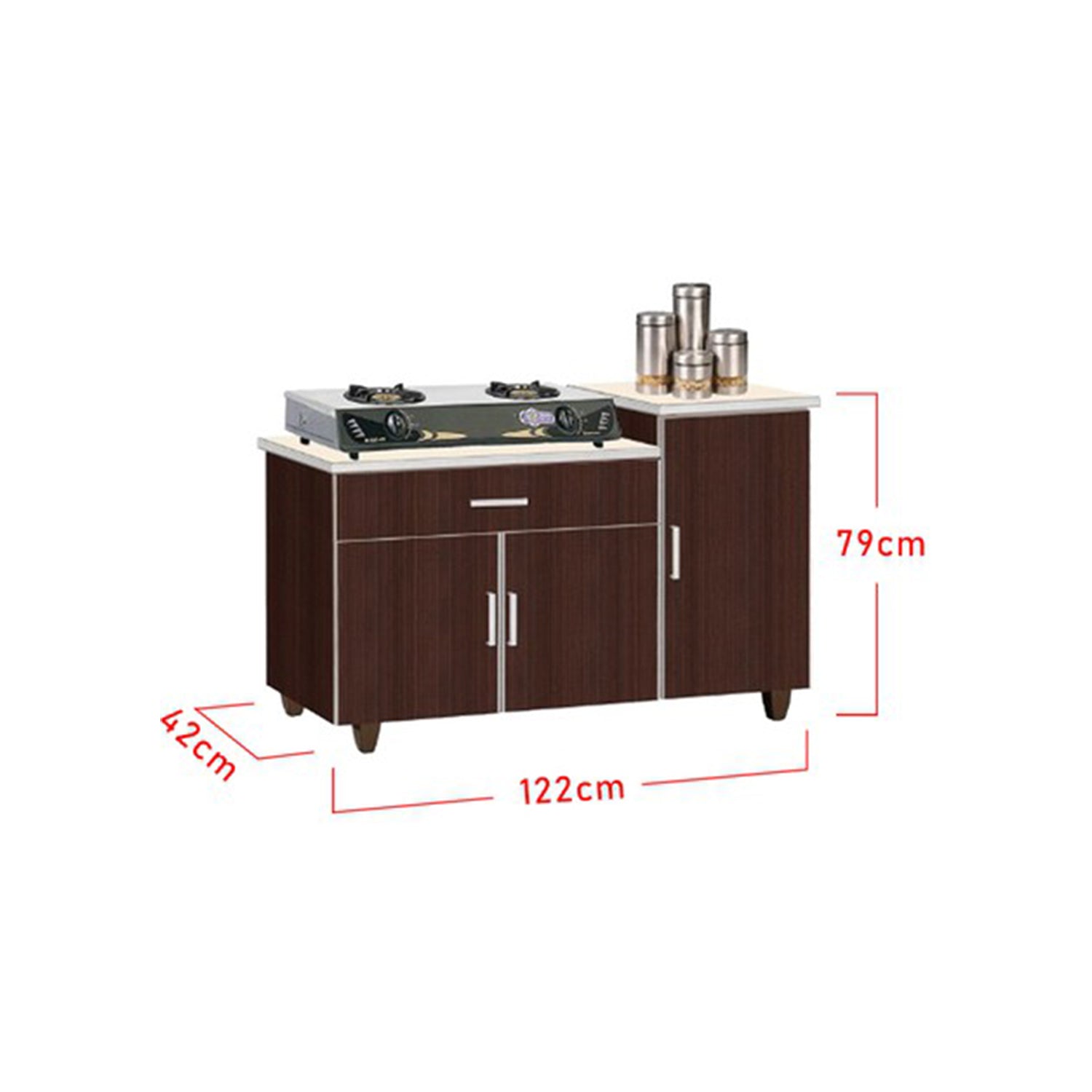 Eki Series Marble Laminated Kitchen Cabinet Heavy Duty (S2)