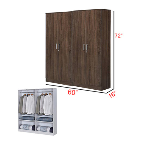 Image of Toluca Bedroom Set Series 6 Includes Wardrobe/Bed Frame/Mattress In Queen And King Size.Free Installation