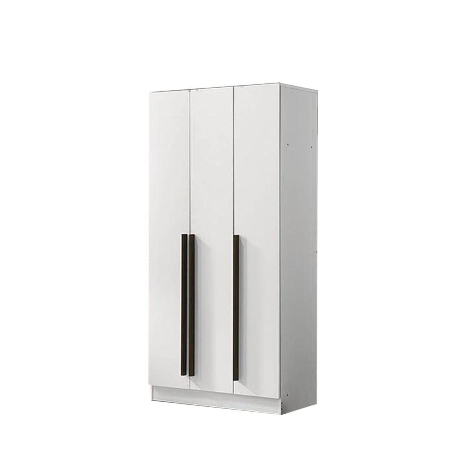 Zarya Series 3 Tall 3 Door Wardrobe Cabinet In White Color