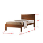 Robby Series 15 Wooden Bed Frame White Single Size