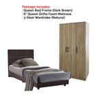 Toluca Bedroom Set Series 6 Includes Wardrobe/Bed Frame/Mattress In Queen And King Size.Free Installation