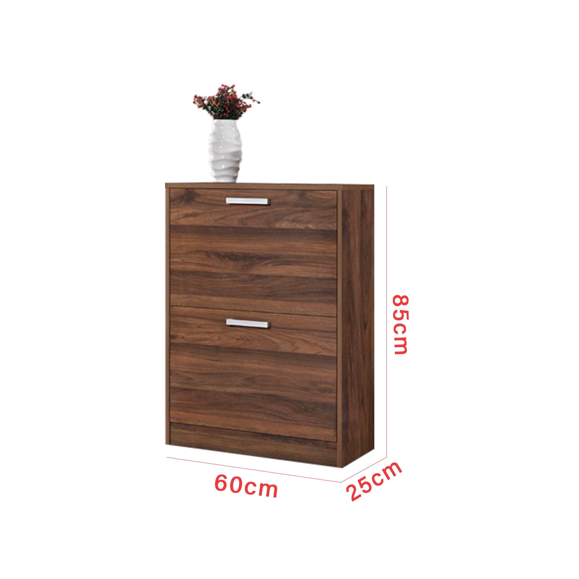 Peony Shoe Cabinet In 2 Layer Flip Drawer Cabinet