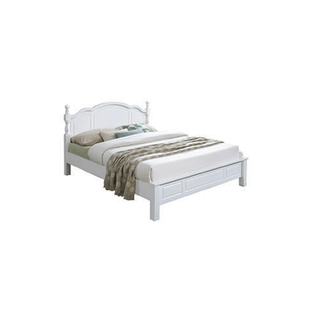 Premium Carlie Series 12 Queen Wooden Bedframe Solid Wood With Plywood Base - w/ Mattress Option