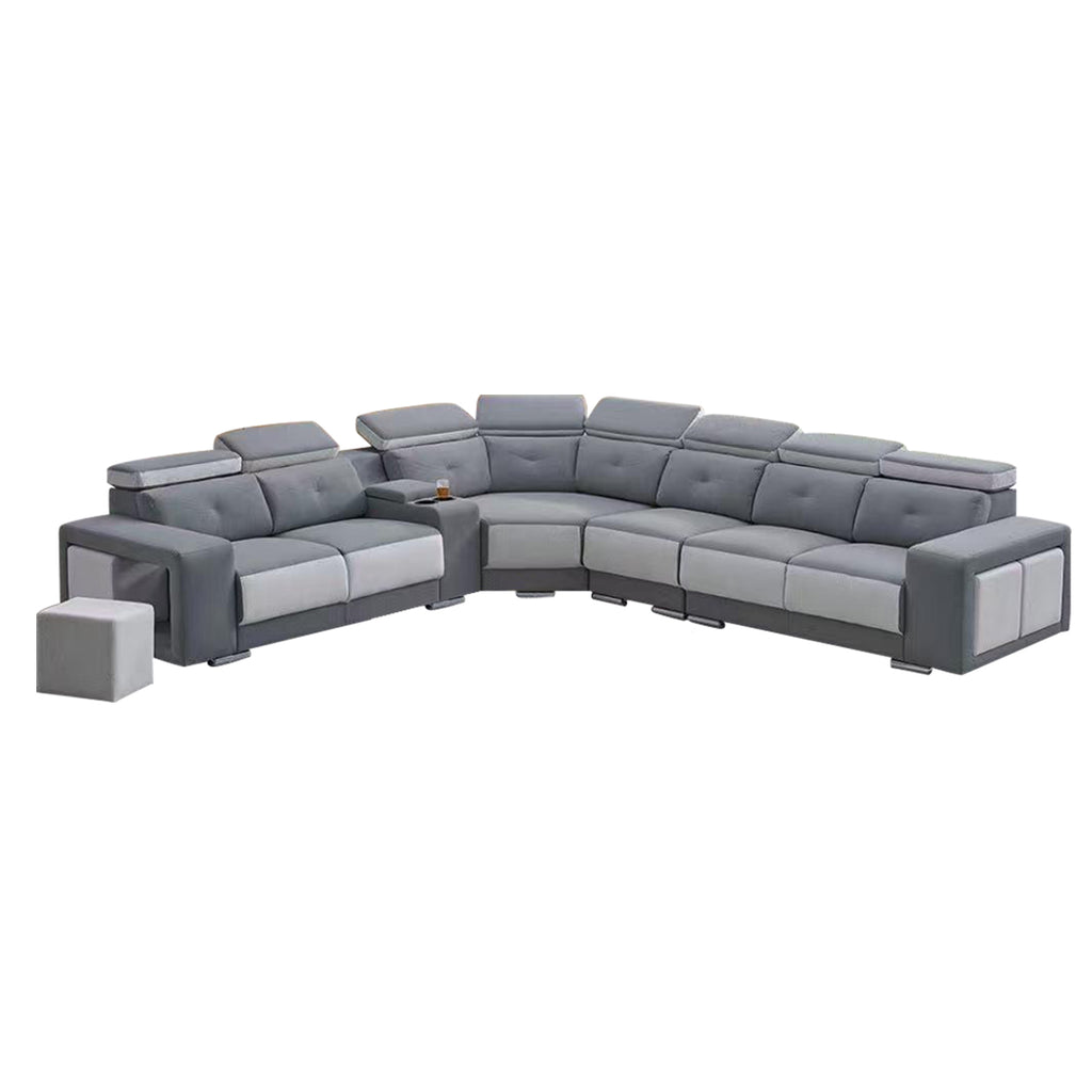 Rissa L-Shaped Big Corner Sofa Set PetFriendly Scratch-Resistant with Coffee Table