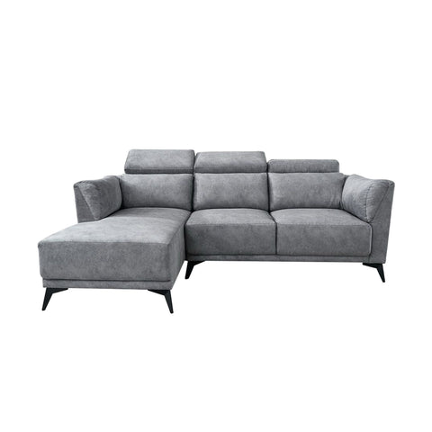 Image of Edriel 2/3-Seater L-Shaped Sofa Scratch-Proof Upholstered Pet-Friendly in 50 Colors