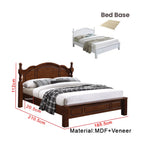 Premium Carlie Series 12 Queen Wooden Bedframe Solid Wood With Plywood Base - w/ Mattress Option