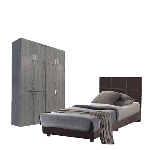 Image of Toluca Bedroom Set Series 5 Includes Wardrobe/Bed Frame/Mattress - All Sizes Available