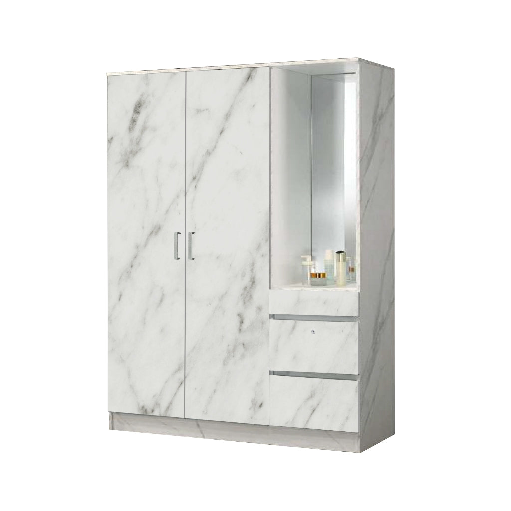 Wrilie Scratch Resistant Wardrobe 2/3 Doors With Drawers in 11 Models