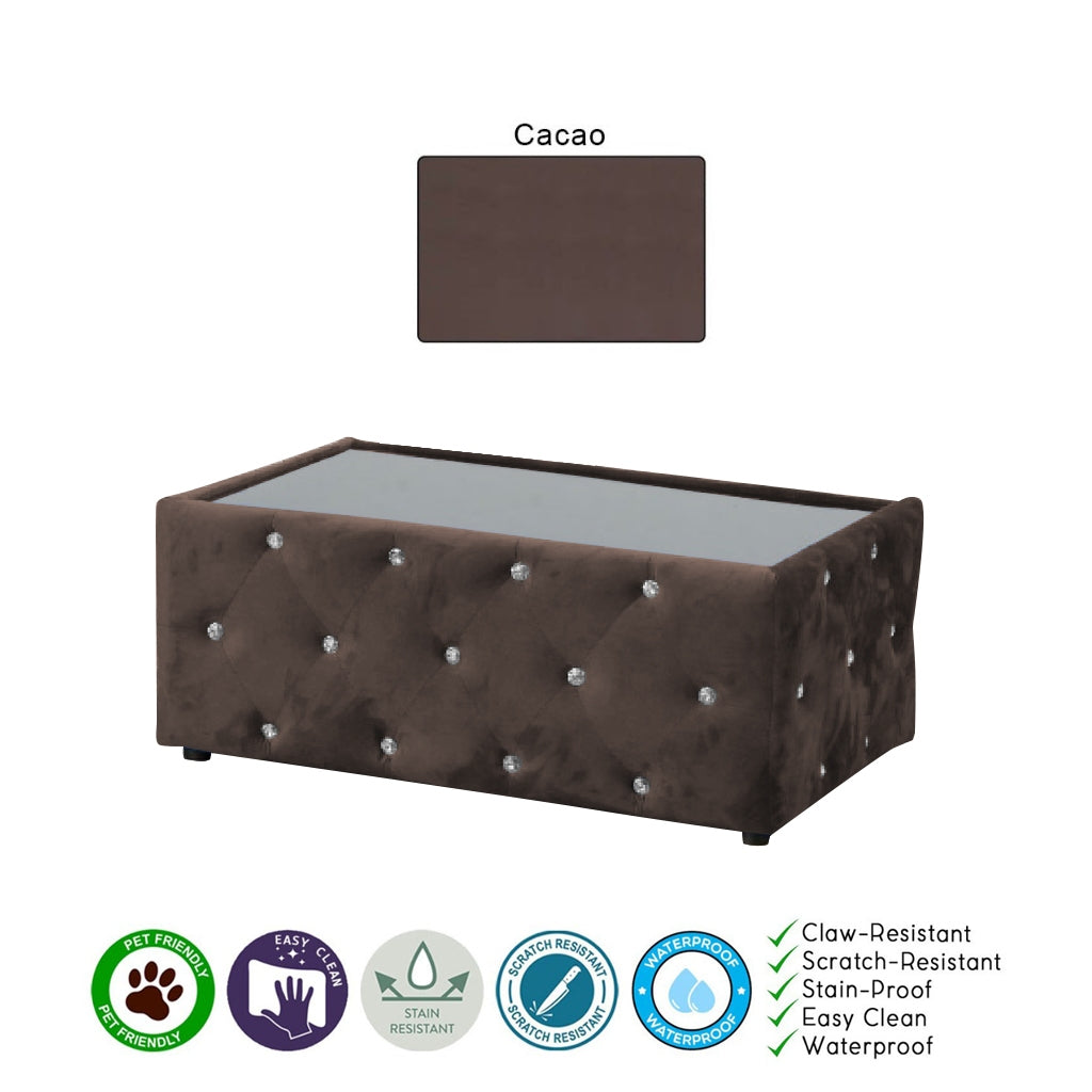 Millie Coffee Table PetFriendly Fabric/Leather Scratch-Resistant in 20 Available Colours