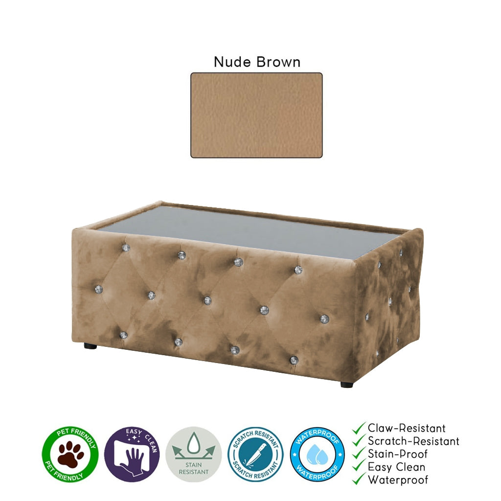 Millie Coffee Table PetFriendly Fabric/Leather Scratch-Resistant in 20 Available Colours
