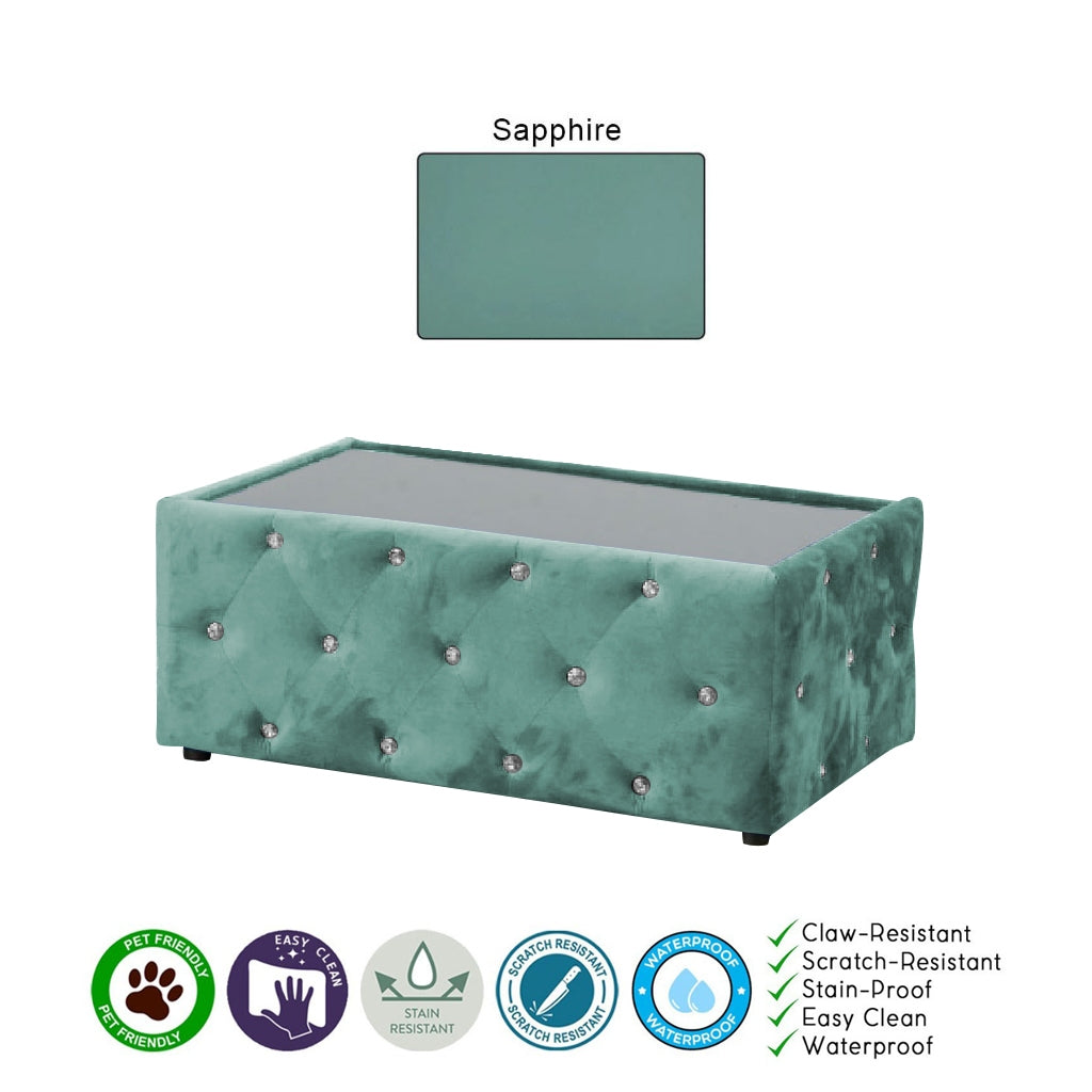 Millie Coffee Table PetFriendly Fabric/Leather Scratch-Resistant in 20 Available Colours