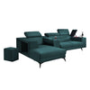 Sammy L-Shaped Sofa with Stool & Storage Upholstered w/ Pet-Friendly Option