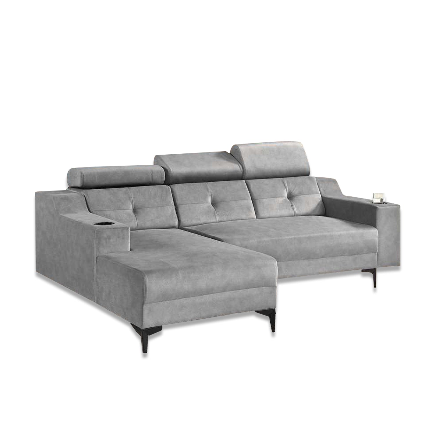 Axel 3 Seater Left and Right L-Shaped Sofa in 47 Colour - w/ PetFriendly Fabric/Leather