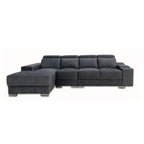 Lanny 3/4-Seater L-Shaped Sofa with Stool & Coffee Table w/ Pet-Friendly Option