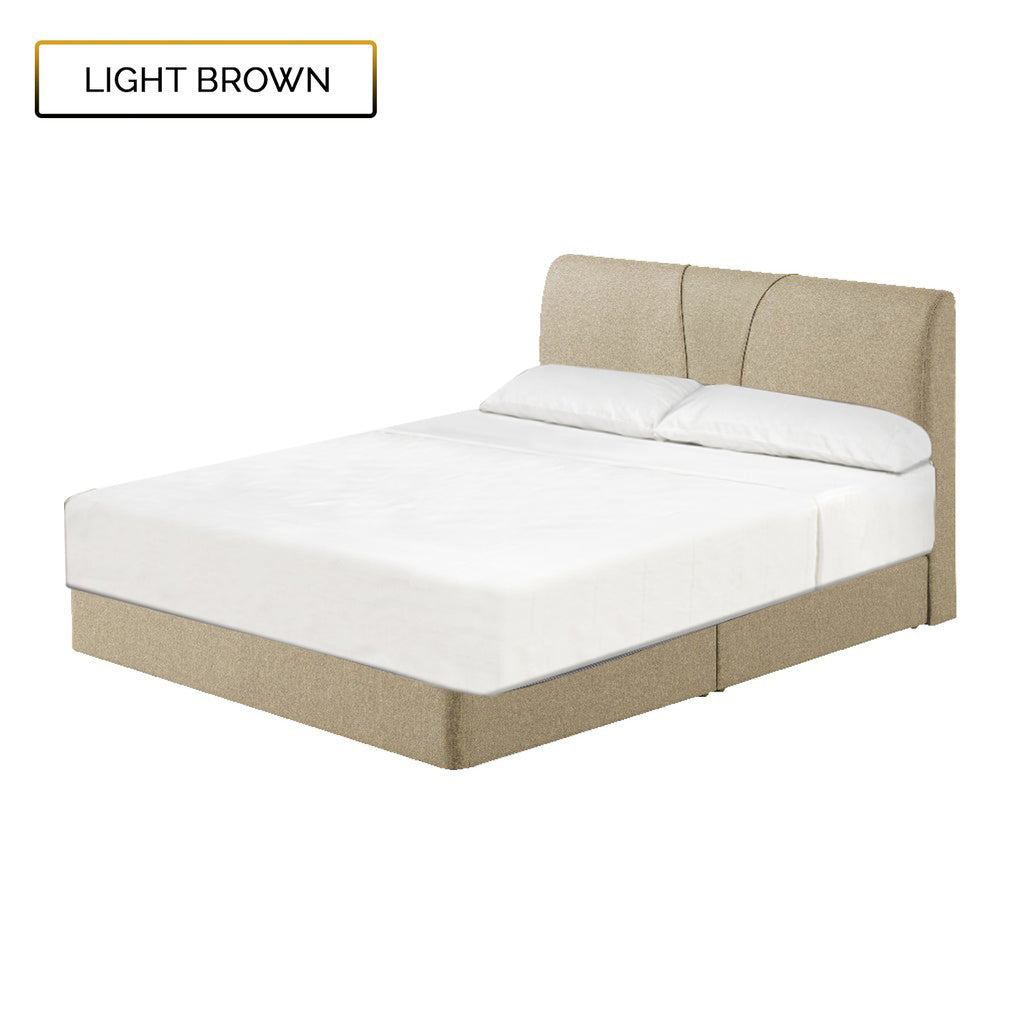 Fanny Fabric Divan Bed In 4 Colors With 10" Orthocoil Posture Plush Euro-Top Mattress Package - All Sizes Available